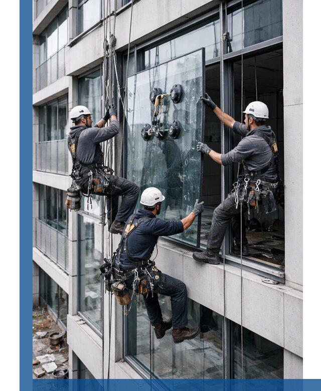 Фасадное остекление и монтаж витражей зданий в Ирбите под ключ