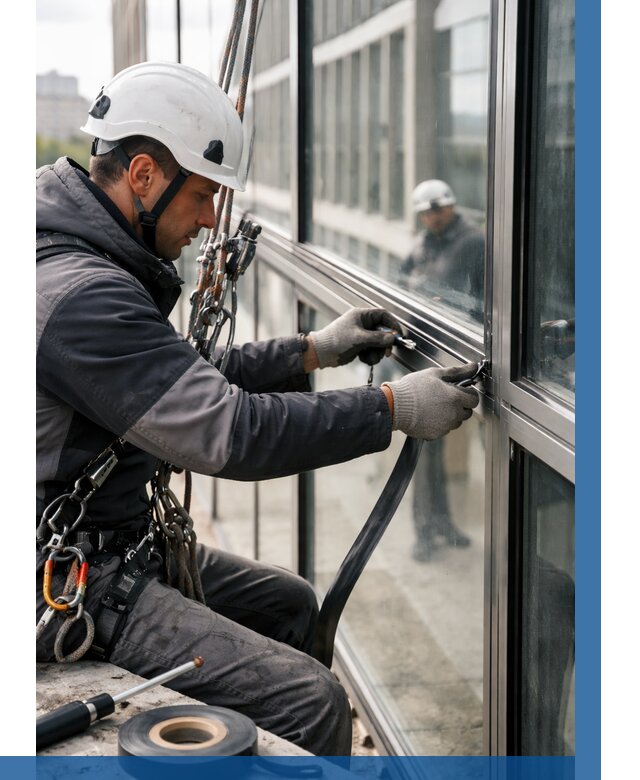 Ремонт витражных конструкций в Ирбите от 3848 р. | ВЫСОТНИК-Рбт