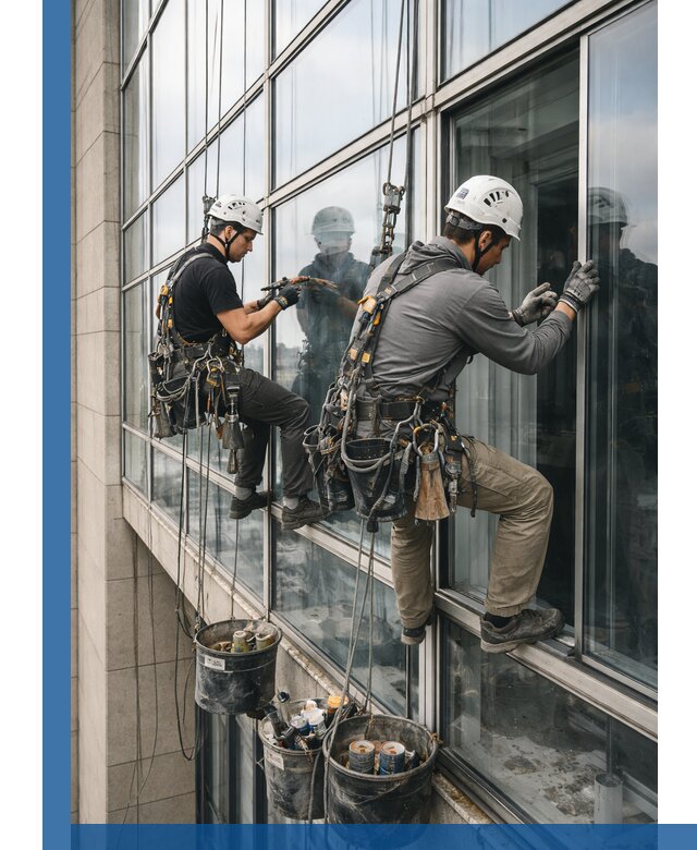 Ремонт витражных конструкций и фасадного остекления в Ирбите