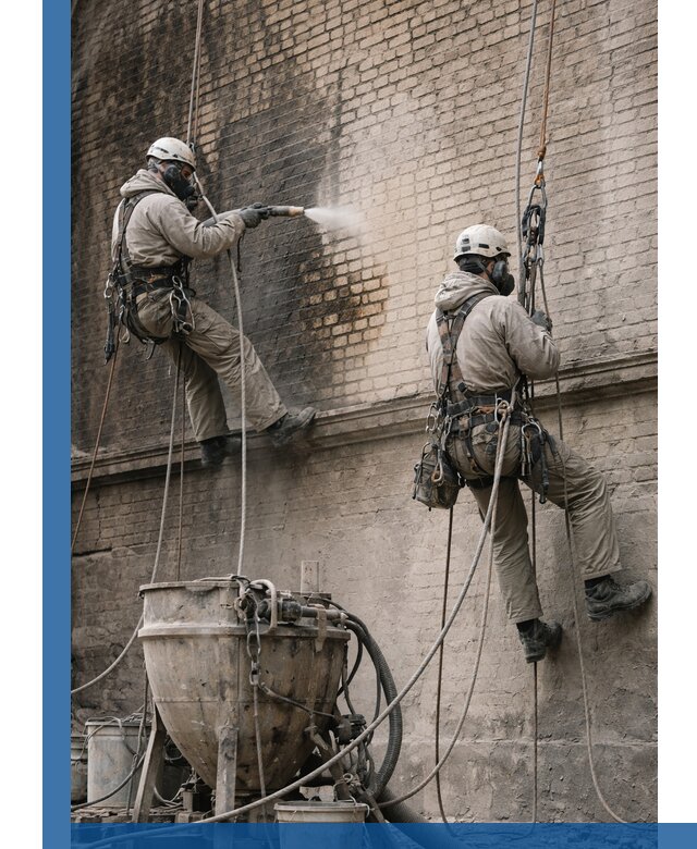 Пескоструйная очистка фасадов в Ирбите профессионально