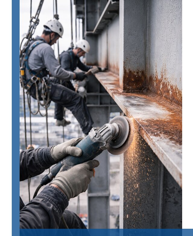 Зачистка металла от ржавчины и подготовка поверхностей в Ирбите