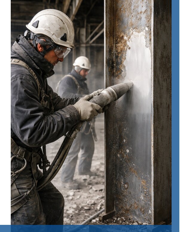 Удаление старой краски с металла в Ирбите от 495 р. | ВЫСОТНИК-Рбт