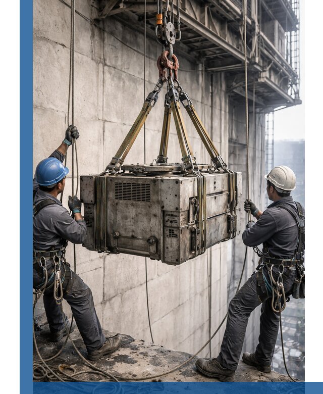 Такелажные работы на высоте, подъем и монтаж грузов в Ирбите