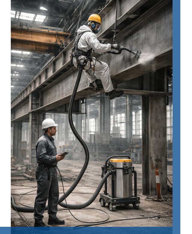 Обеспыливание конструкций в цехе в Ирбите от 4617 р. | ВЫСОТНИК-Рбт