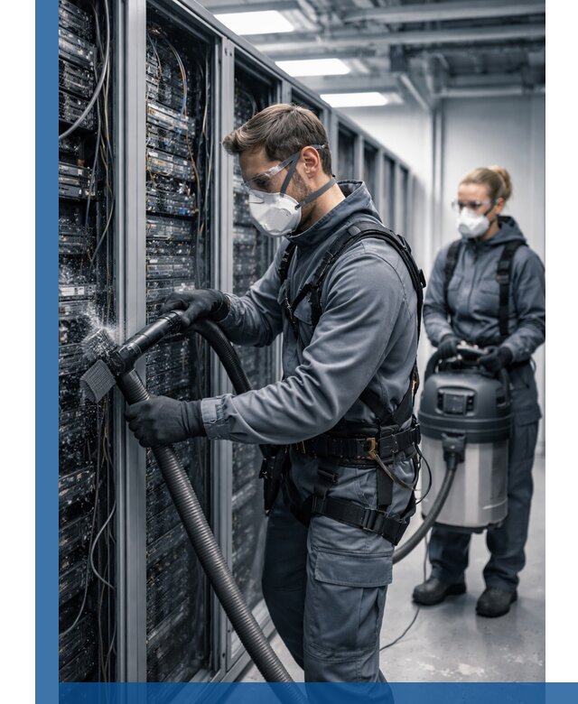 Обеспыливание серверной комнаты в Ирбите, профессиональная очистка