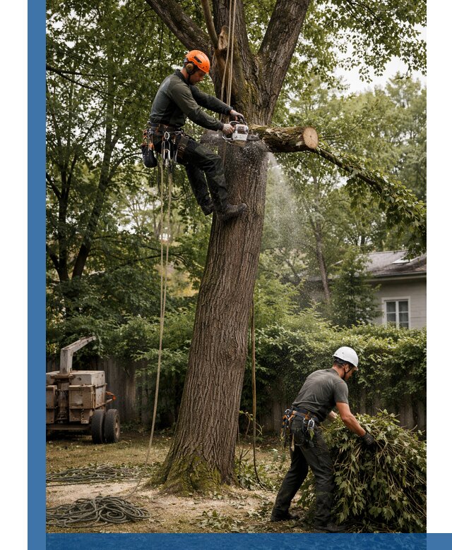 Кронирование деревьев в Ирбите, безопасная высотная обрезка