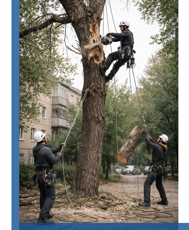 Срочное удаление аварийных деревьев в Ирбите с гарантией безопасности