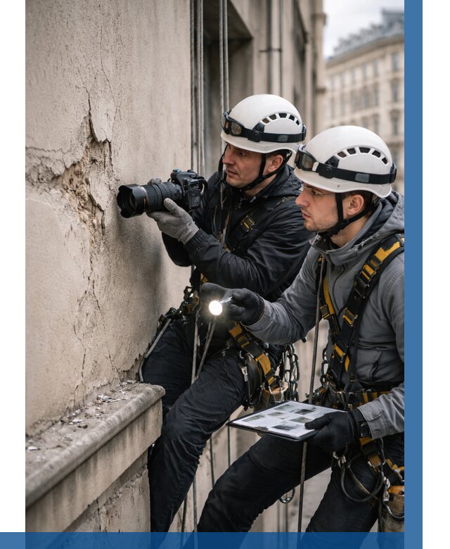 Фотофиксация дефектов фасада в Ирбите от 4947 р. | ВЫСОТНИК-Рбт