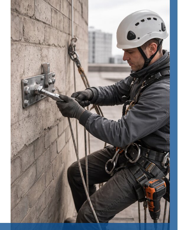 Установка анкерных точек в Ирбите от 3848 р. | ВЫСОТНИК-Рбт