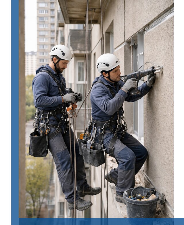 Промышленные альпинисты высотные работы и монтаж в Ирбите